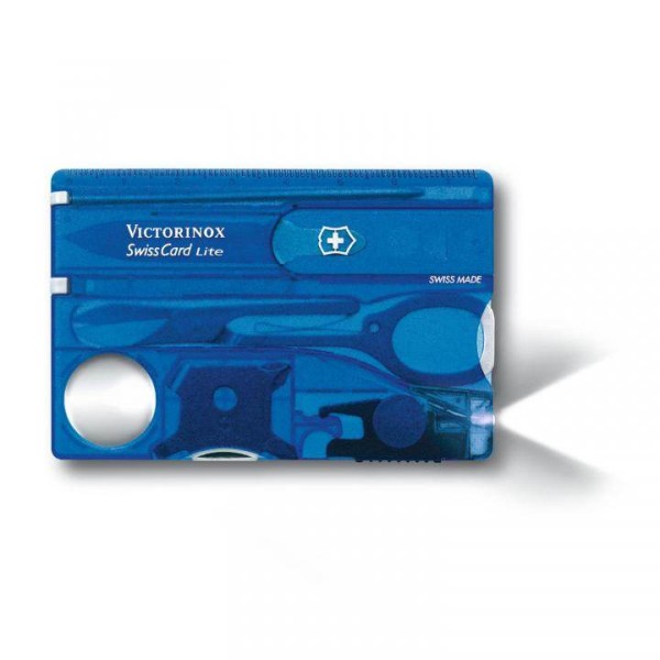 Victorinox SwissCard Lite, blau-transparent, 0.7322.T2