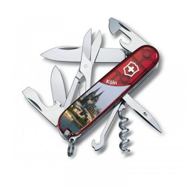 Victorinox Climber rot trans, KÖLN 1.3703.TE10