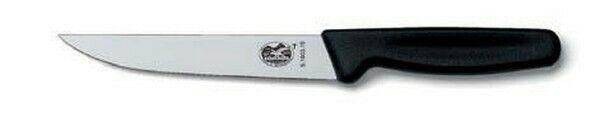 Victorinox Standard Tranchiermesser, 15 cm, schwarz, gerade & schmale Klinge, 5.1803.15