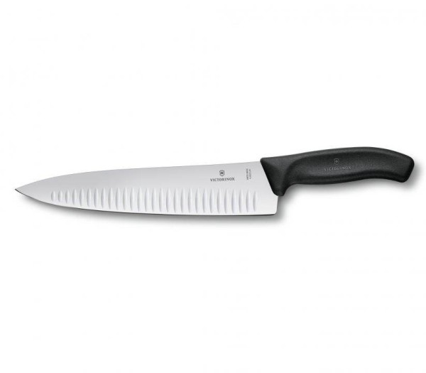 Victorinox Classic Tranchiermesser, 25 cm, Kullenschliff, schwarz, 6.8023.25G