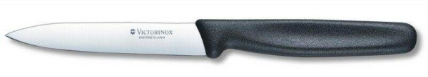 Victorinox Standard Gemüsemesser & Obstmesser, schwarz, Mittelspitz, 10 cm, 5.0703