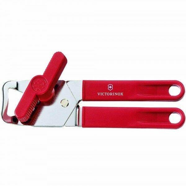Victorinox Swiss Küchenutensilien, Universal-Dosenöffner, rot Polypropylengriff, 7.6857