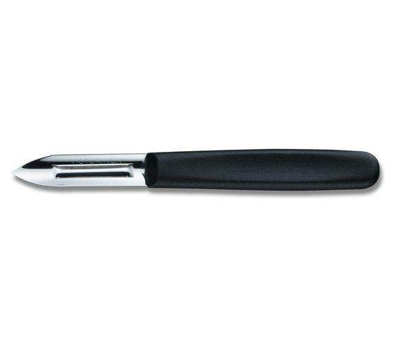 Victorinox Küchenutensilien, Sparschäler zweischneidig, schwarz, 5.0203